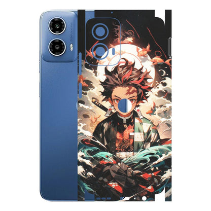 Motorola Phone Skins (All Models) - Tanjiro Demon Slayer Anime - Matte Finish (M-158) Motorola Moto G 34 (5G)