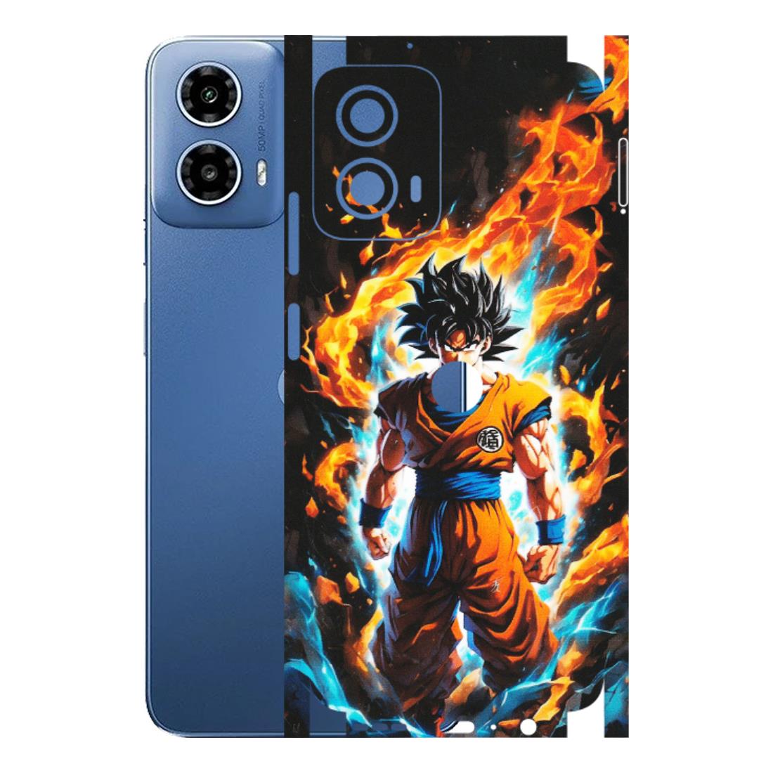 Motorola Phone Skins (All Models) - Goku Transformation Anime - Matte Finish (M-159) Motorola Moto G 34 (5G)