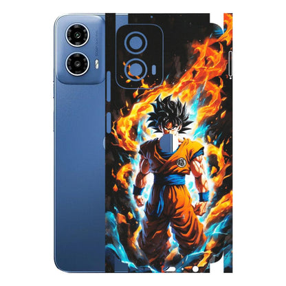Motorola Phone Skins (All Models) - Goku Transformation Anime - Matte Finish (M-159) Motorola Moto G 34 (5G)