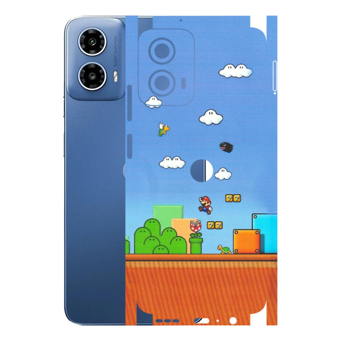 Motorola Phone Skins (All Models) - Mario Game Scene - Matte Finish (M-24) Motorola Moto G 34 (5G)