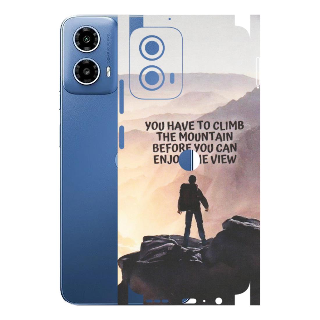 Motorola Phone Skins (All Models) - Motivational Hiking Mountain - Matte Finish (M-28) Motorola Moto G 34 (5G)