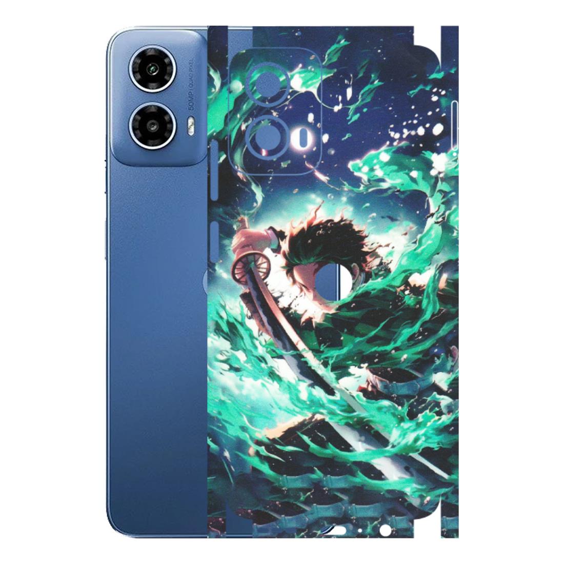 Motorola Phone Skins (All Models) - Sword Fighter Anime - Matte Finish (M-29) Motorola Moto G 34 (5G)