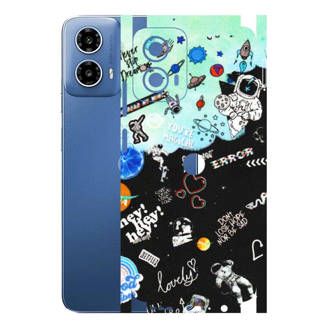 Motorola Phone Skins (All Models) - Living In A Space Dream - Matte Finish (M-46) Motorola Moto G 34 (5G)