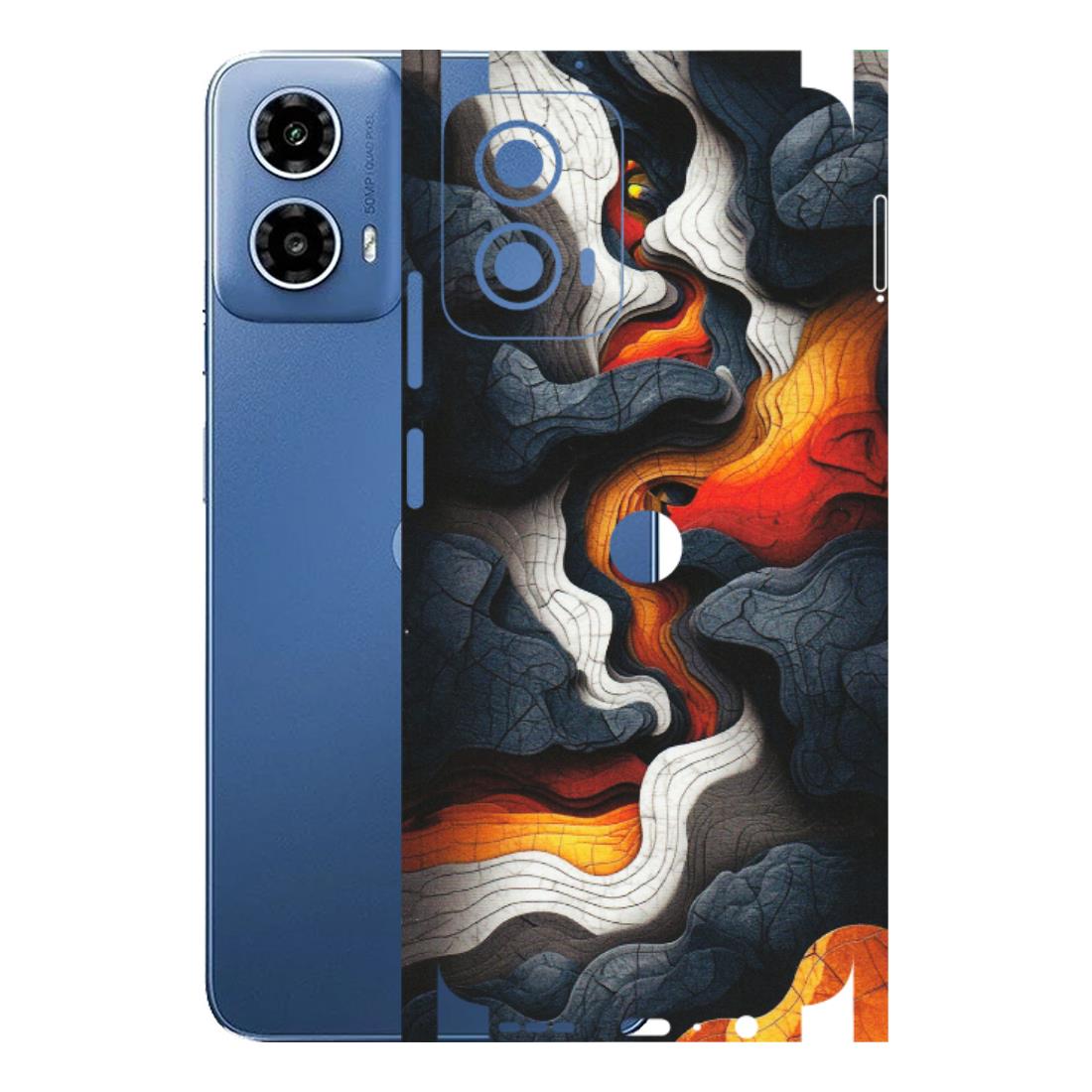 Motorola Phone Skins (All Models) - Abstract Volcanic Layers - Matte Finish (M-52) Motorola Moto G 34 (5G)