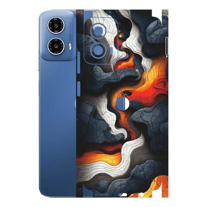 Motorola Phone Skins (All Models) - Abstract Volcanic Layers - Matte Finish (M-52) Motorola Moto G 34 (5G)