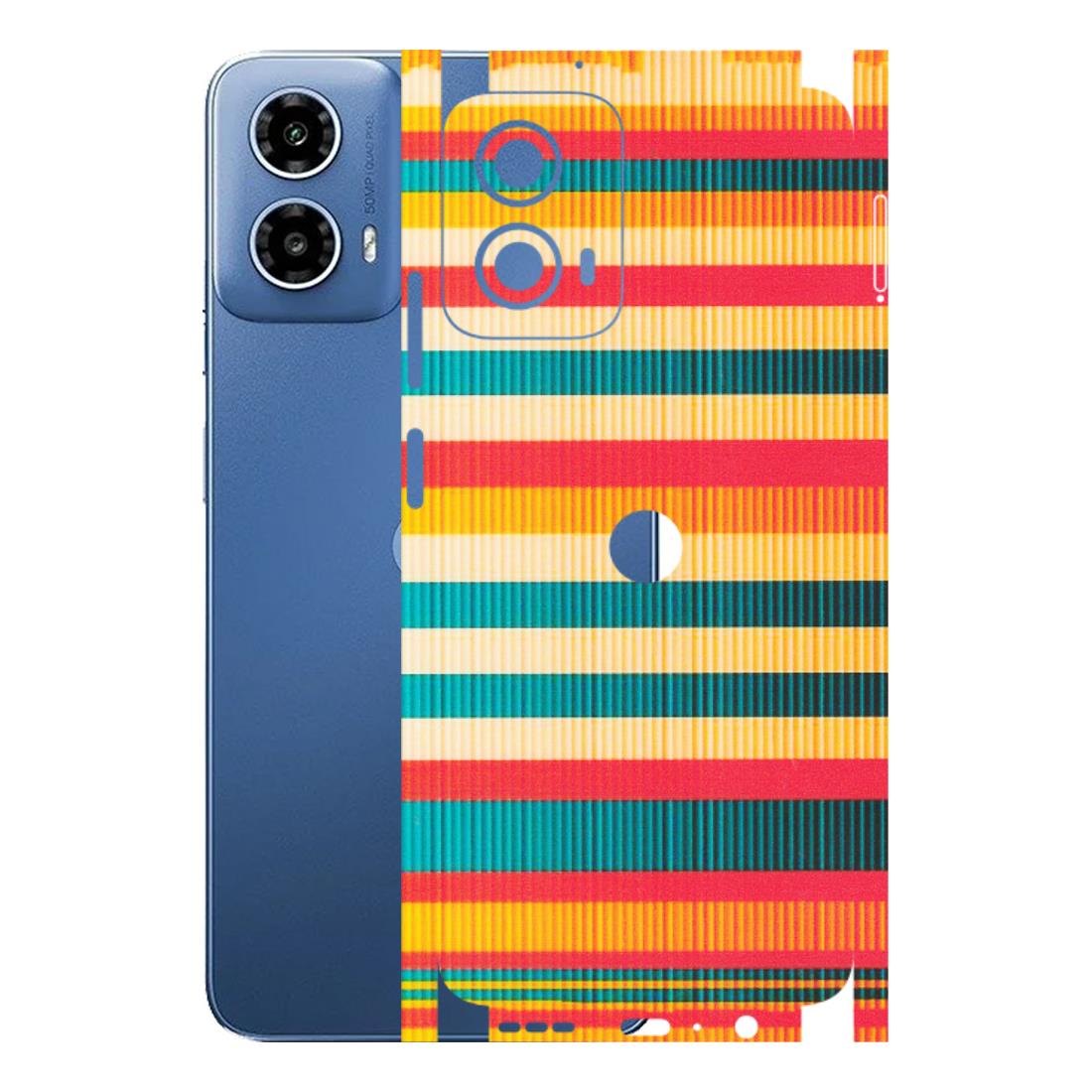 Motorola Phone Skins (All Models) - Colourful Stripes Soothing Effect - Matte Finish (M-86) Motorola Moto G 34 (5G)