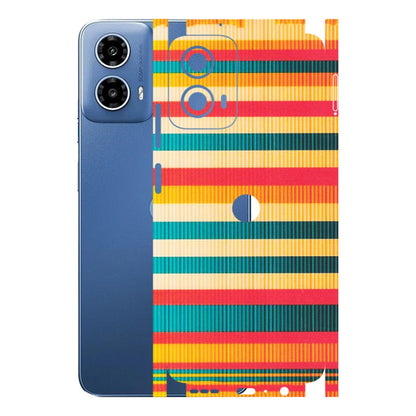 Motorola Phone Skins (All Models) - Colourful Stripes Soothing Effect - Matte Finish (M-86) Motorola Moto G 34 (5G)