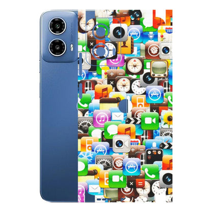 Motorola Phone Skins (All Models) - All Apple Icons - Matte Finish (M-93) Motorola Moto G 34 (5G)