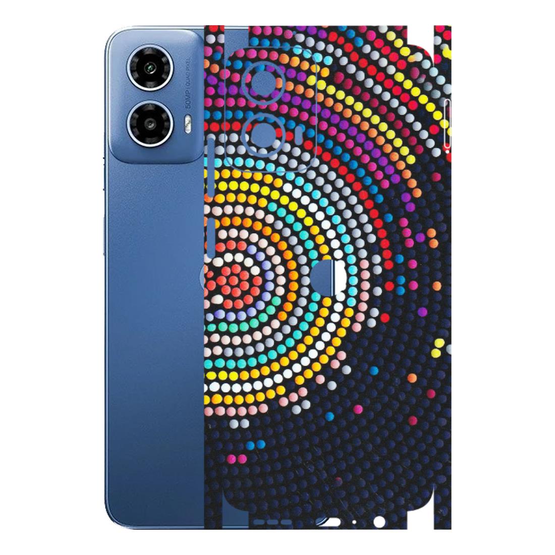 Motorola Phone Skins (All Models) - Rainbow Dot Mandala - Matte Finish (M-97) Motorola Moto G 34 (5G)