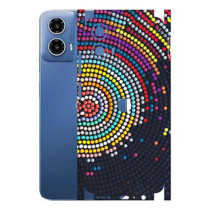 Motorola Phone Skins (All Models) - Rainbow Dot Mandala - Matte Finish (M-97) Motorola Moto G 34 (5G)