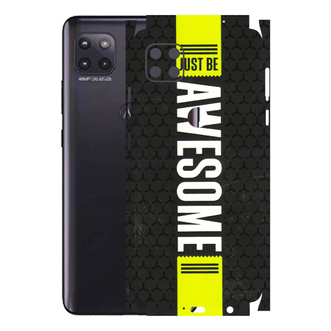 Motorola Phone Skins (All Models) - Just Be Awesome - 3D Embossed Finish (L-101) Motorola Moto G (5G)