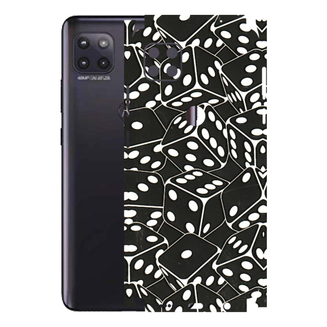 Motorola Phone Skins (All Models) - Big Black Dices - 3D Embossed Finish (L-106) Motorola Moto G (5G)