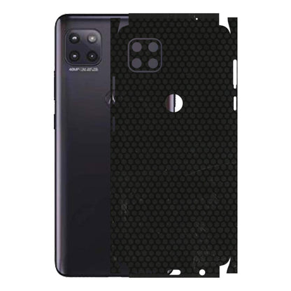 Motorola Phone Skins (All Models) - Black honeycomb - 3D Embossed Finish (L-114) Motorola Moto G (5G)