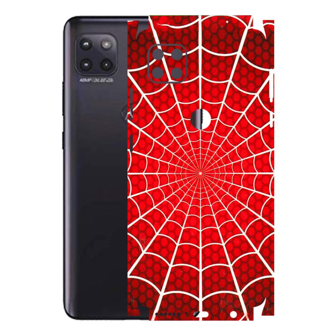 Motorola Phone Skins (All Models) - Classic Spidey Web - 3D Embossed Finish (L-115) Motorola Moto G (5G)