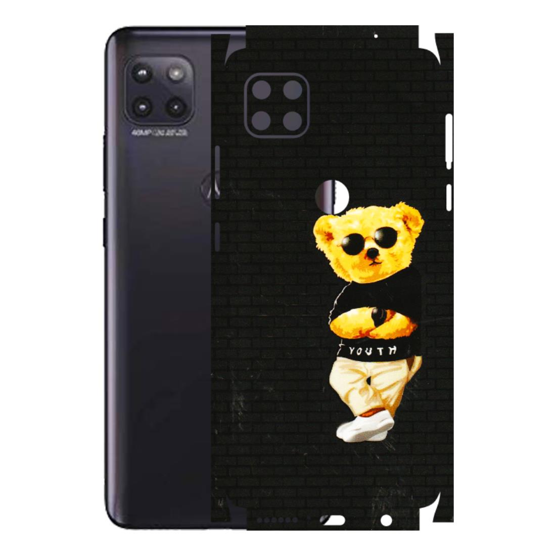 Motorola Phone Skins (All Models) - Classy Teddy Bear - 3D Embossed Finish (L-116) Motorola Moto G (5G)