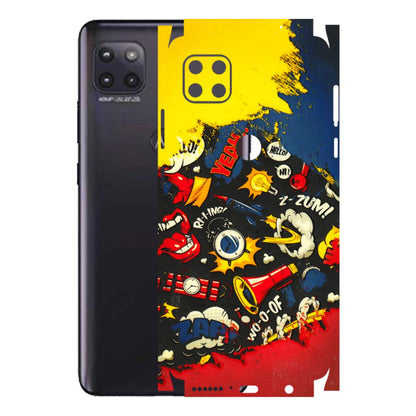 Motorola Phone Skins (All Models) - Pacific Doodle Art - 3D Embossed Finish (L-120) Motorola Moto G (5G)