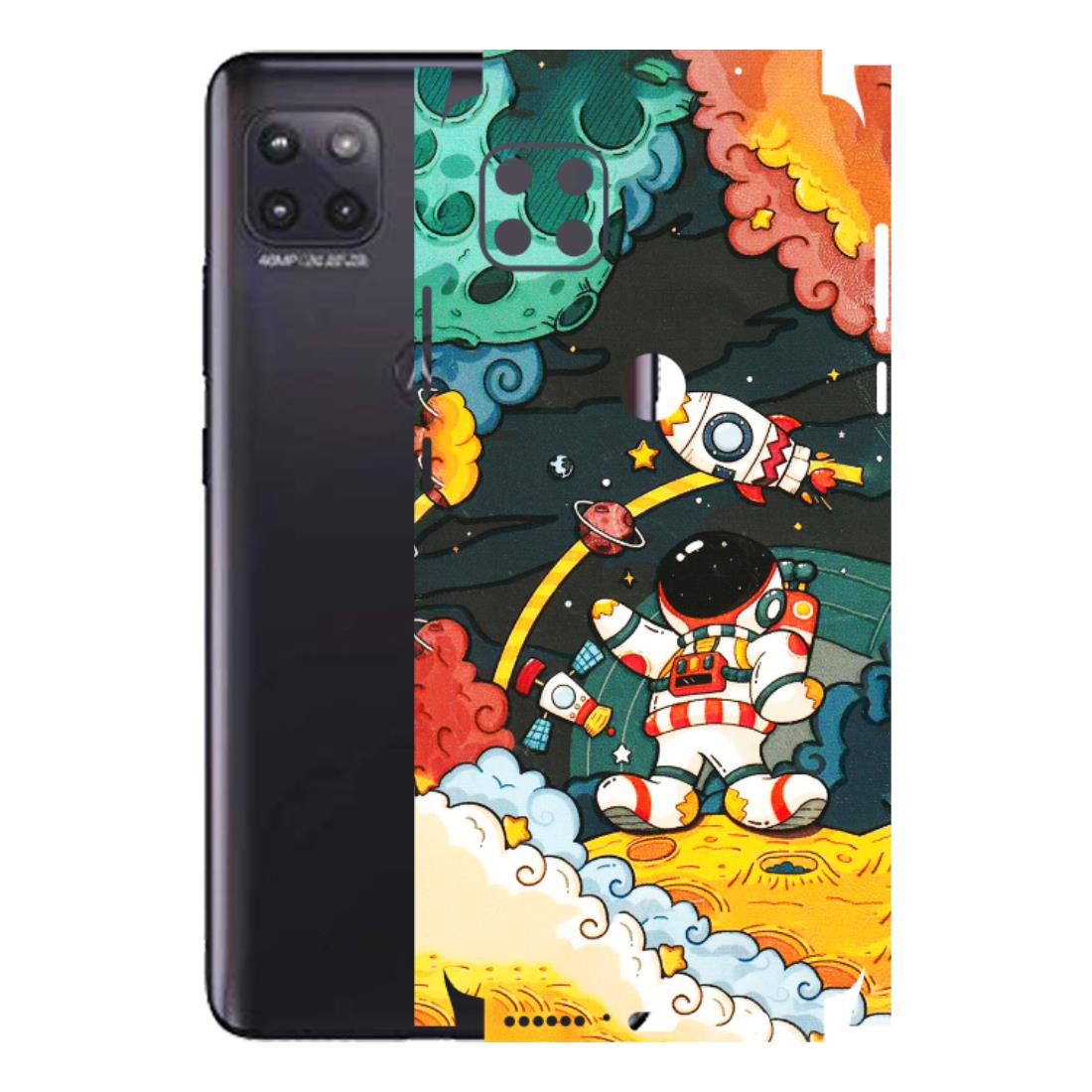 Motorola Phone Skins (All Models) - Astronauts & Spaceship - 3D Embossed Finish (L-145) Motorola Moto G (5G)
