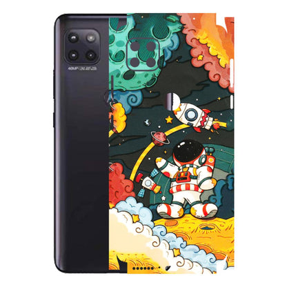 Motorola Phone Skins (All Models) - Astronauts & Spaceship - 3D Embossed Finish (L-145) Motorola Moto G (5G)
