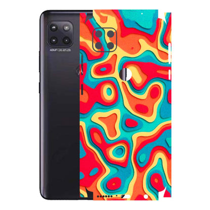 Motorola Phone Skins (All Models) - Abstract Swirl - 3D Embossed Finish (L-150) Motorola Moto G (5G)