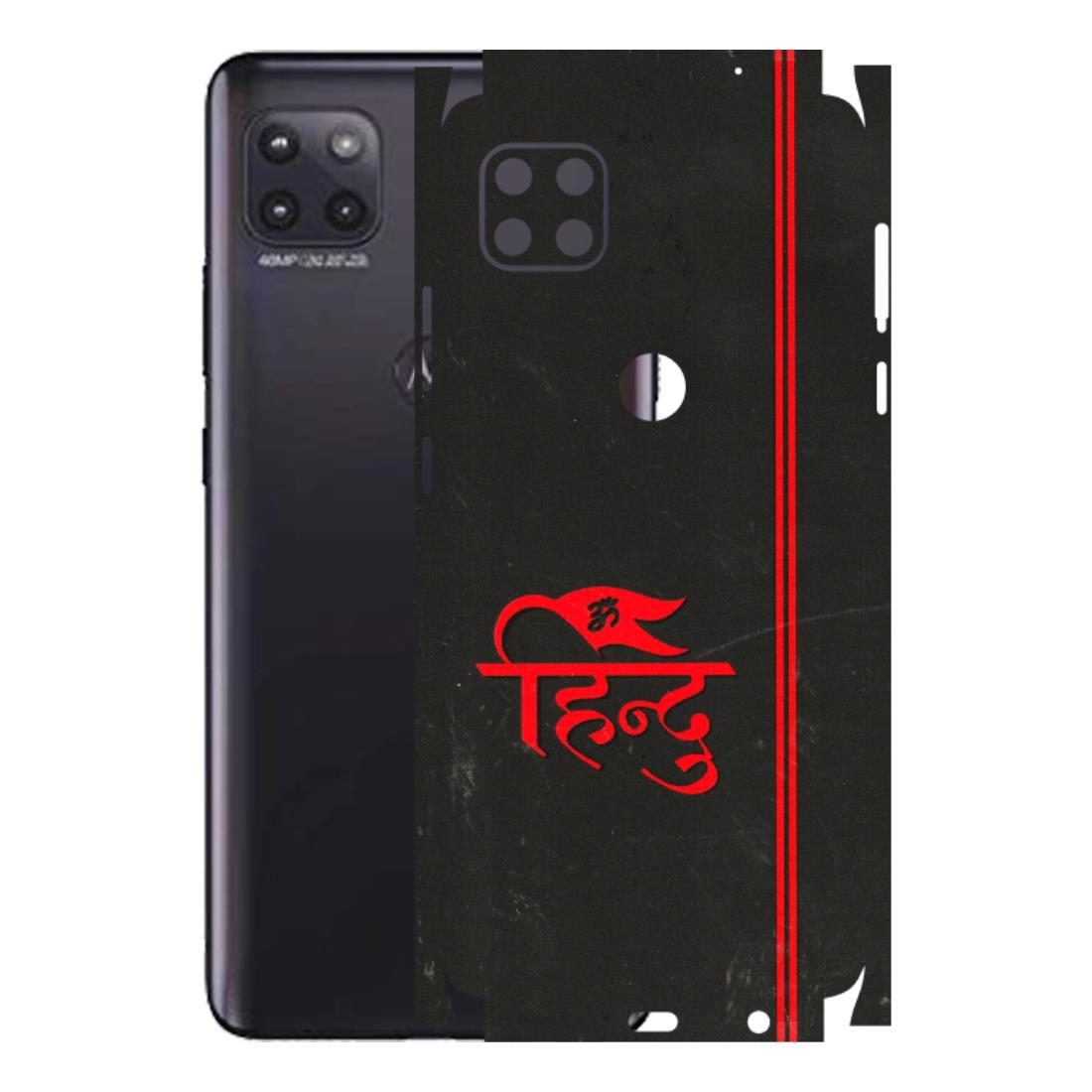 Motorola Phone Skins (All Models) - Hindu Black - 3D Embossed Finish (L-153) Motorola Moto G (5G)
