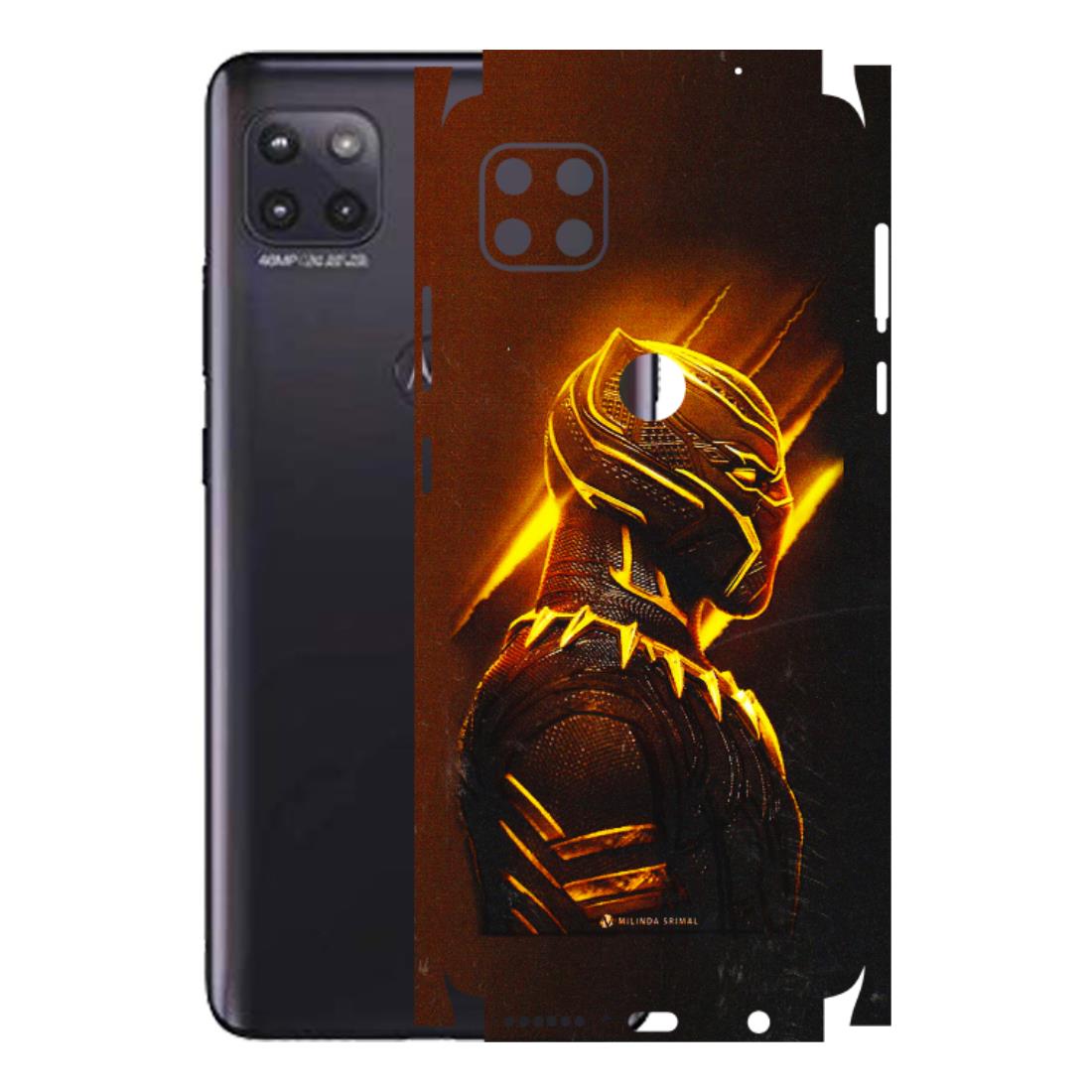 Motorola Phone Skins (All Models) - Gold Black Panther - 3D Embossed Finish (L-181) Motorola Moto G (5G)
