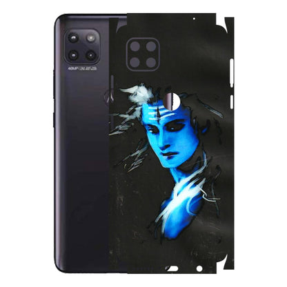 Motorola Phone Skins (All Models) - Har Har Mahadev Blue/Black - 3D Embossed Finish (L-185) Motorola Moto G (5G)