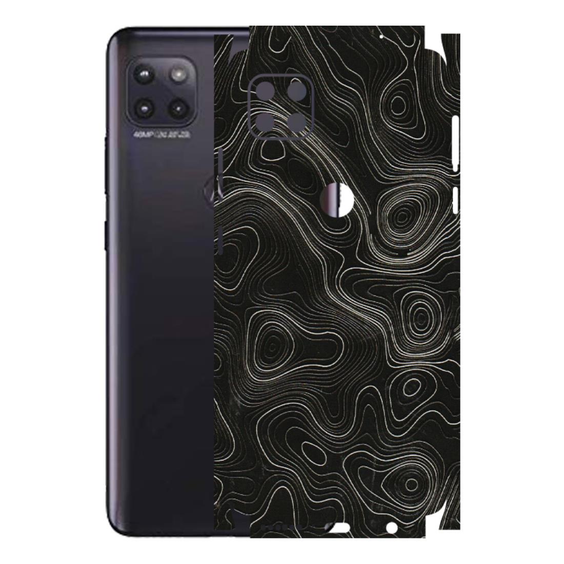Motorola Phone Skins (All Models) - Black Swirl - 3D Embossed Finish (L-196) Motorola Moto G (5G)