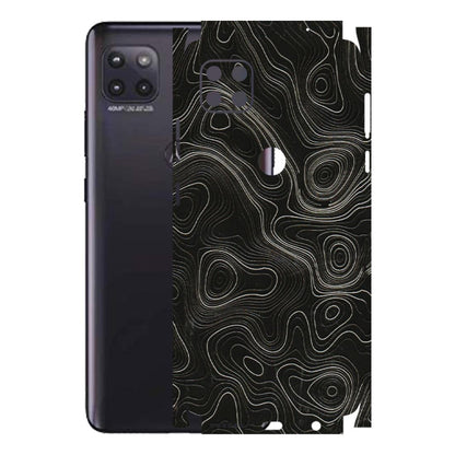Motorola Phone Skins (All Models) - Black Swirl - 3D Embossed Finish (L-196) Motorola Moto G (5G)