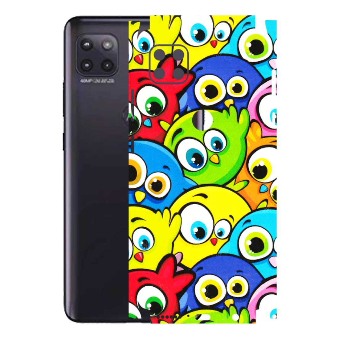 Motorola Phone Skins (All Models) - Cute Fluffy Birds - 3D Embossed Finish (L-213) Motorola Moto G (5G)