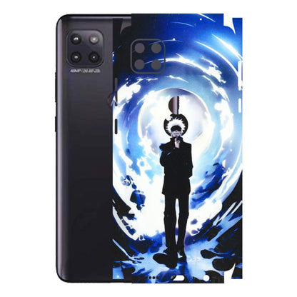 Motorola Phone Skins (All Models) - Satoru Gojo Dark Blue - 3D Embossed Finish (L-235) Motorola Moto G (5G)