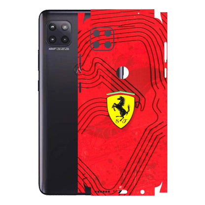 Motorola Phone Skins (All Models) - Red Ferrari Logo Stylish - 3D Embossed Finish (L-238) Motorola Moto G (5G)