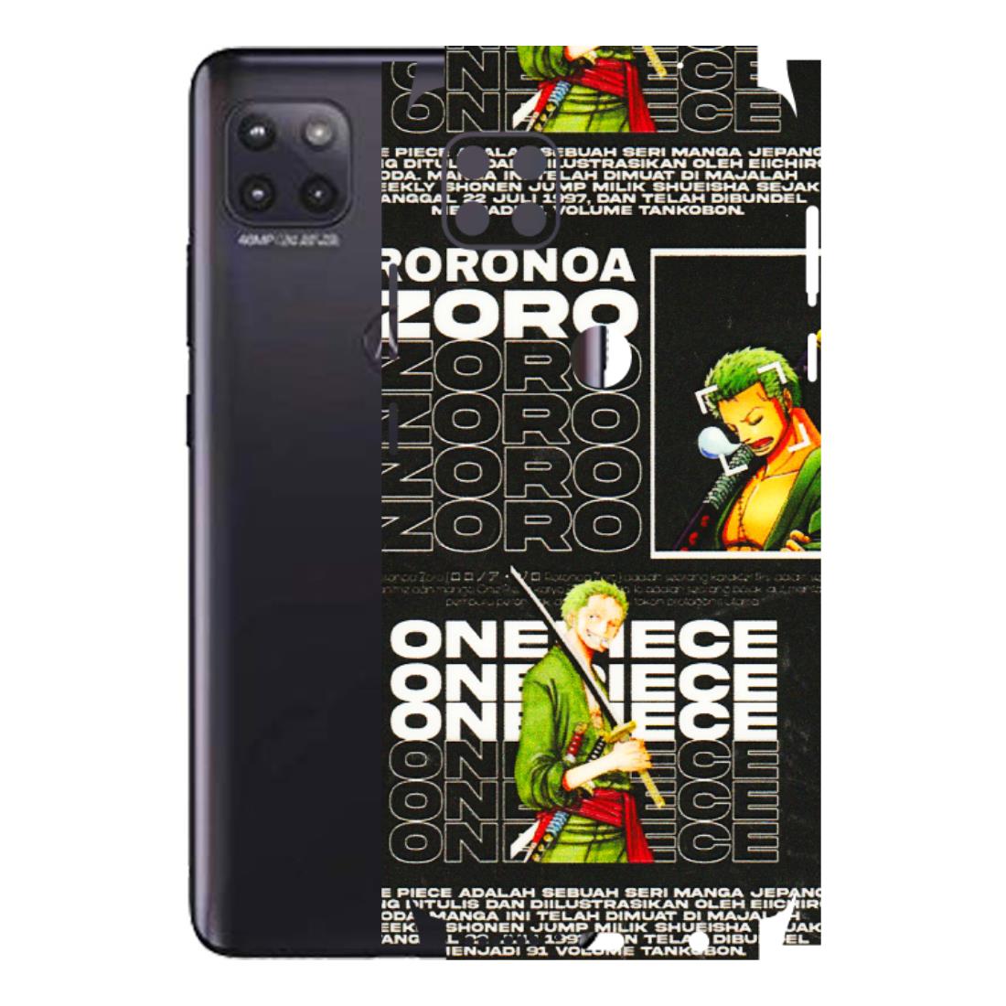 Motorola Phone Skins (All Models) - One Piece Zoro - 3D Embossed Finish (L-250) Motorola Moto G (5G)
