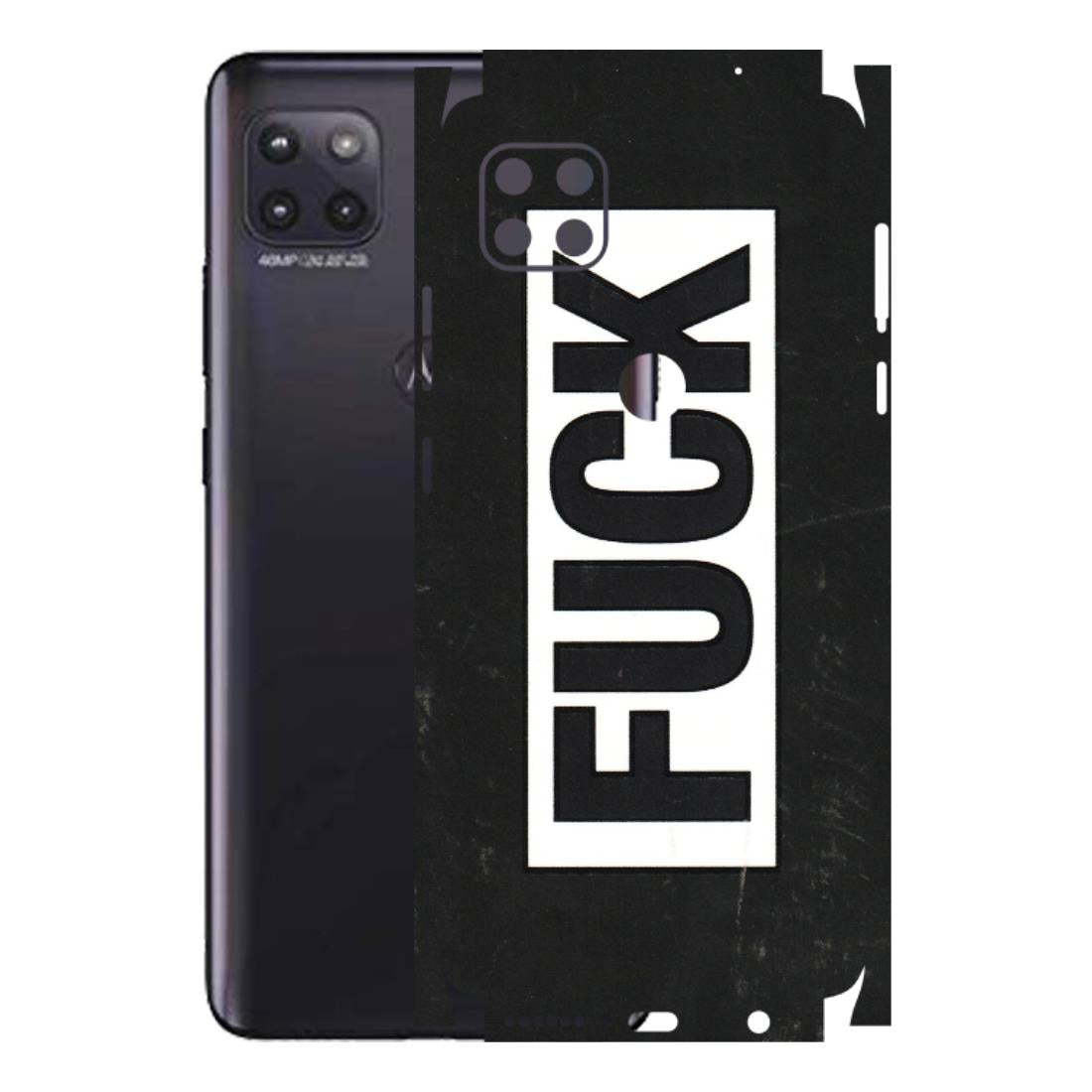 Motorola Phone Skins (All Models) - The F Word - 3D Embossed Finish (L-255) Motorola Moto G (5G)