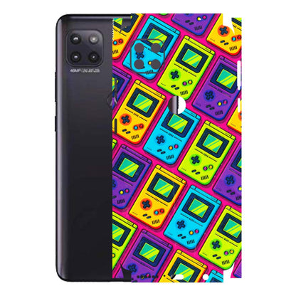 Motorola Phone Skins (All Models) - Gameboy Colourful - 3D Embossed Finish (L-266) Motorola Moto G (5G)