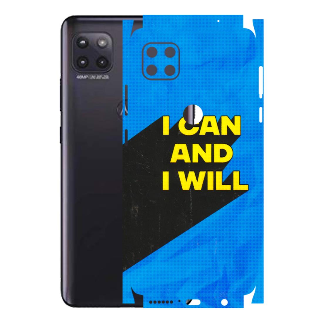 Motorola Phone Skins (All Models) - I Can And I Will - 3D Embossed Finish (L-281) Motorola Moto G (5G)
