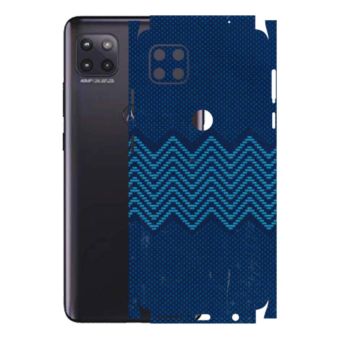 Motorola Phone Skins (All Models) - Blue Sober Waves - 3D Embossed Finish (L-306) Motorola Moto G (5G)