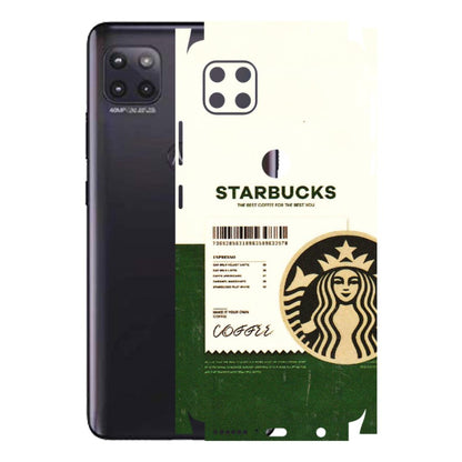 Motorola Phone Skins (All Models) - Starbucks Barcode - 3D Embossed Finish (L-308) Motorola Moto G (5G)