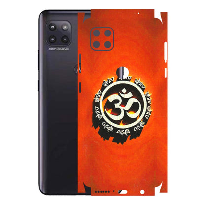 Motorola Phone Skins (All Models) - Aum Shiv Orange - 3D Embossed Finish (L-32) Motorola Moto G (5G)