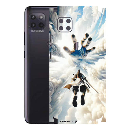 Motorola Phone Skins (All Models) - Big Hand With Monkey King - 3D Embossed Finish (L-323) Motorola Moto G (5G)