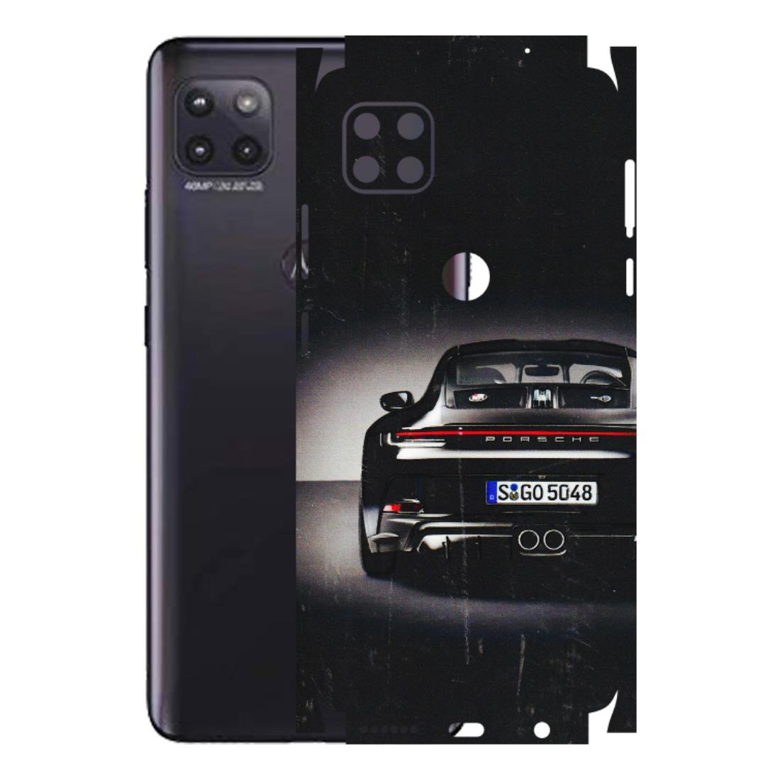 Motorola Phone Skins (All Models) - New Black Porsche GT3 - 3D Embossed Finish (L-327) Motorola Moto G (5G)