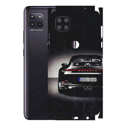 Motorola Phone Skins (All Models) - New Black Porsche GT3 - 3D Embossed Finish (L-327) Motorola Moto G (5G)