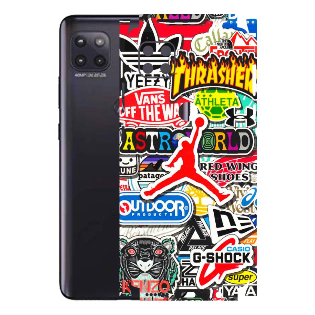 Motorola Phone Skins (All Models) - Multi Brands Sticker Graffiti - 3D Embossed Finish (L-37) Motorola Moto G (5G)