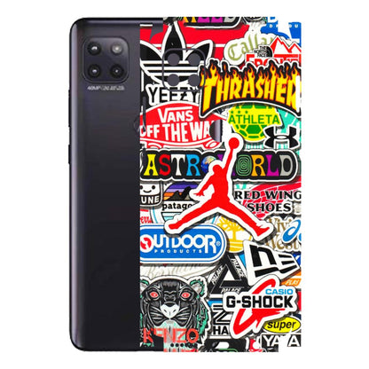 Motorola Phone Skins (All Models) - Multi Brands Sticker Graffiti - 3D Embossed Finish (L-37) Motorola Moto G (5G)