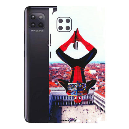 Motorola Phone Skins (All Models) - Spiderman Hanging - 3D Embossed Finish (L-53) Motorola Moto G (5G)