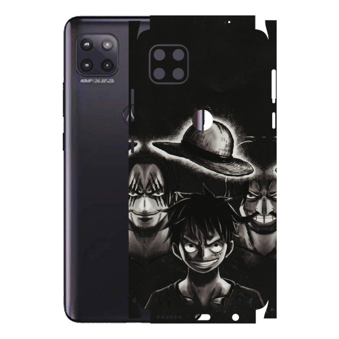 Motorola Phone Skins (All Models) - Black Luffy Hat - 3D Embossed Finish (L-57) Motorola Moto G (5G)