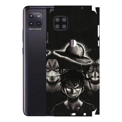 Motorola Phone Skins (All Models) - Black Luffy Hat - 3D Embossed Finish (L-57) Motorola Moto G (5G)