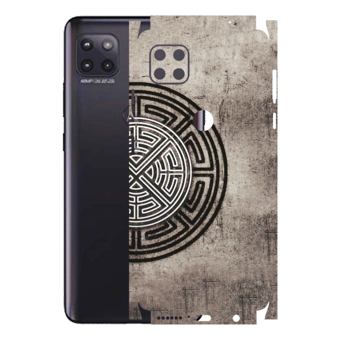 Motorola Phone Skins (All Models) - Mysterious Circular Design - 3D Embossed Finish (L-63) Motorola Moto G (5G)