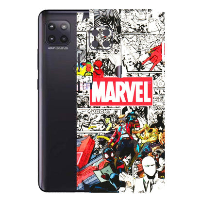 Motorola Phone Skins (All Models) - Marvel Colorful Comic - 3D Embossed Finish (L-64) Motorola Moto G (5G)