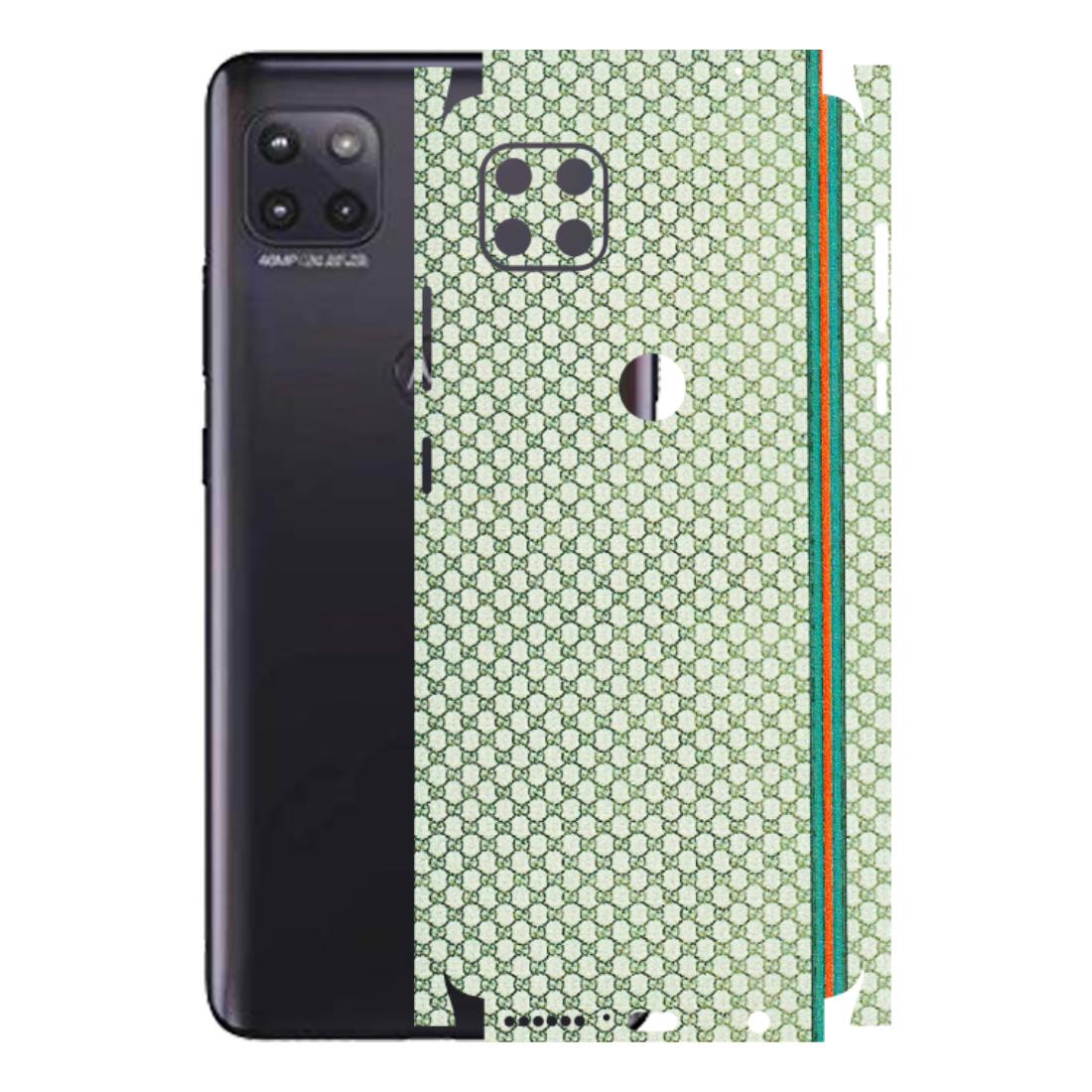 Motorola Phone Skins (All Models) - Gucci Fabric Pattern - 3D Embossed Finish (L-73) Motorola Moto G (5G)