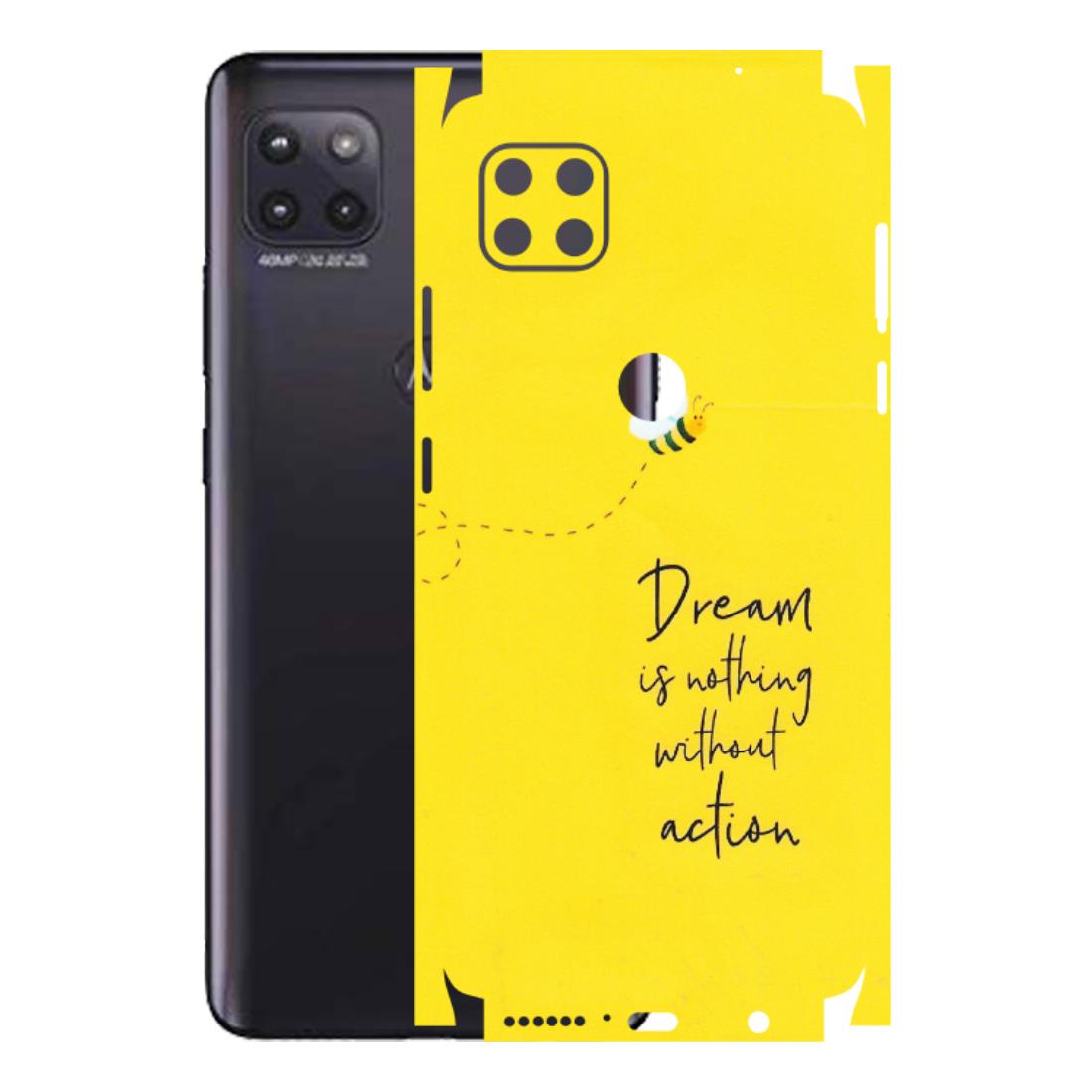 Motorola Phone Skins (All Models) - Dream Is Nothing Without Action - Matte Finish (M-138) Motorola Moto G (5G)